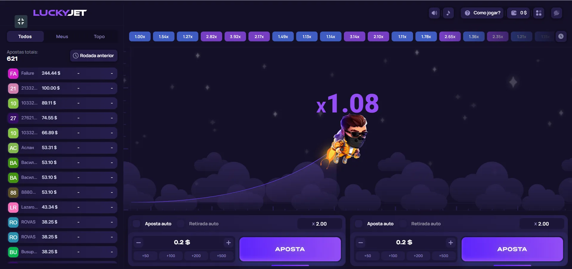 Lucky Jet predictor